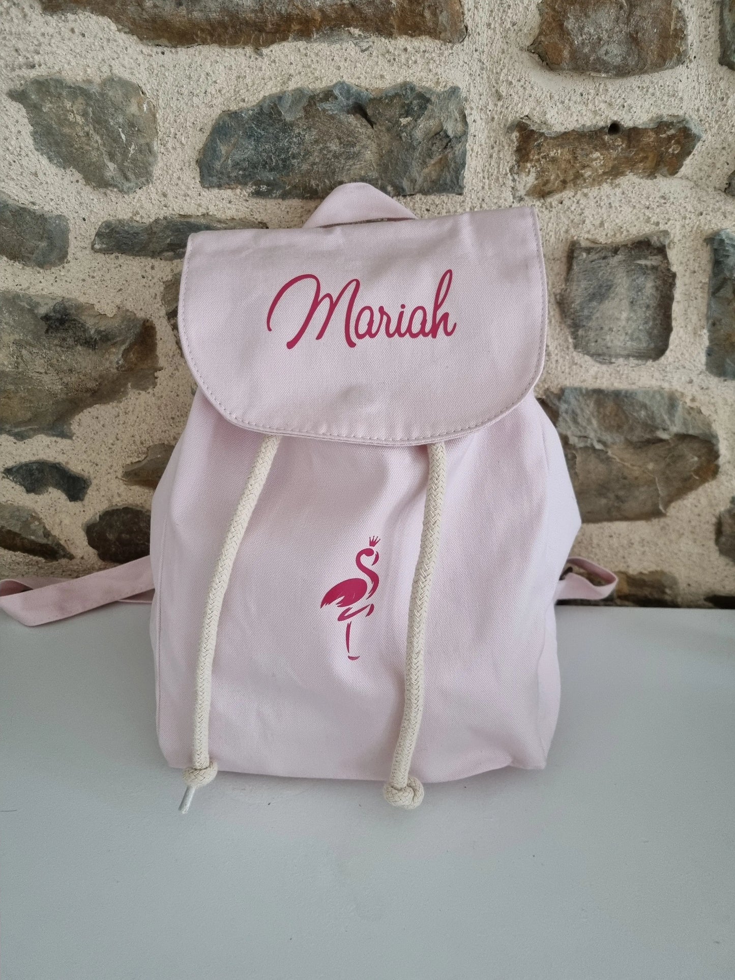 Sac a dos rose C.S.Créatif