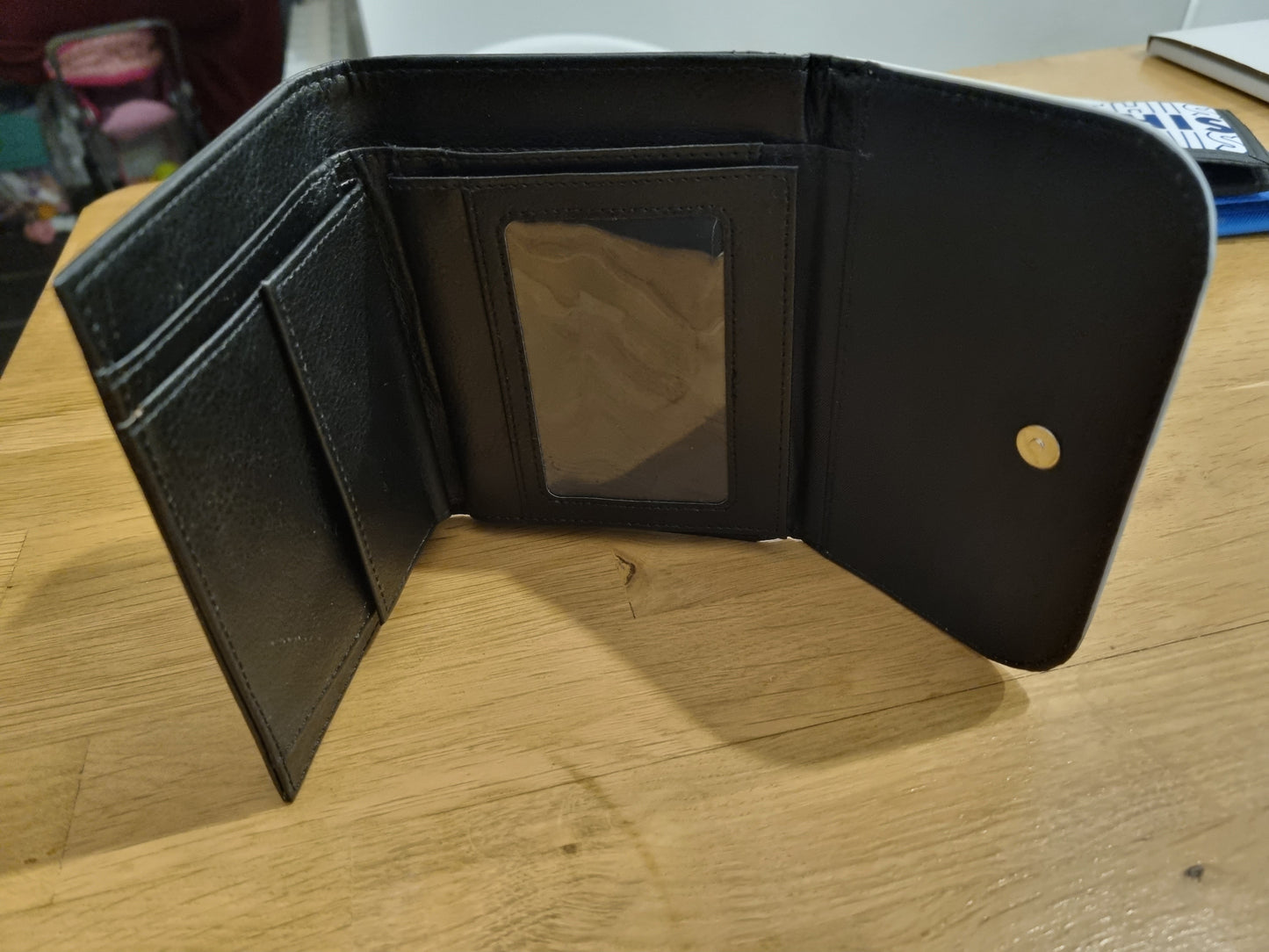 Porte-feuille en cuir C.S.Créatif