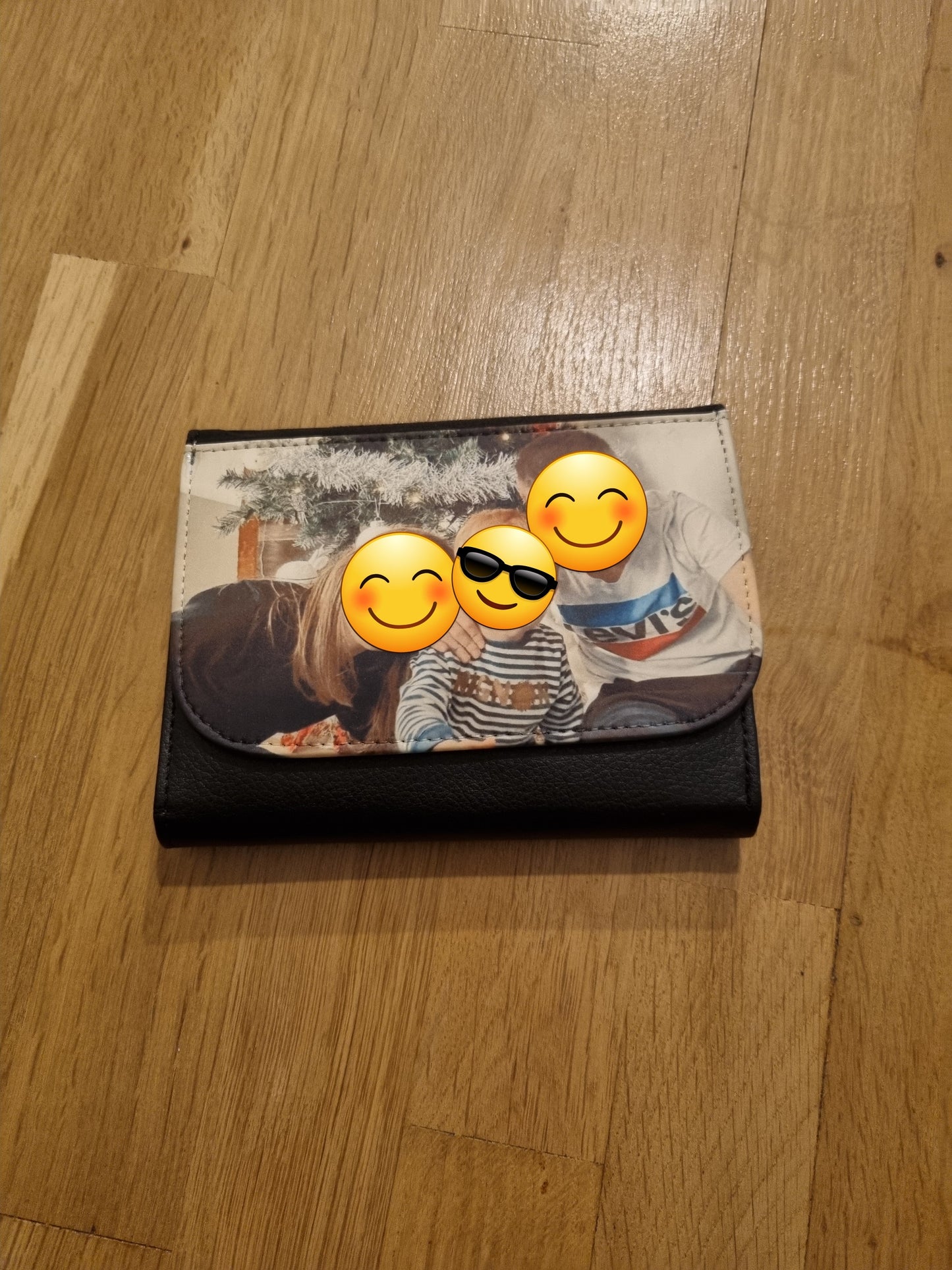 Porte-feuille en cuir C.S.Créatif