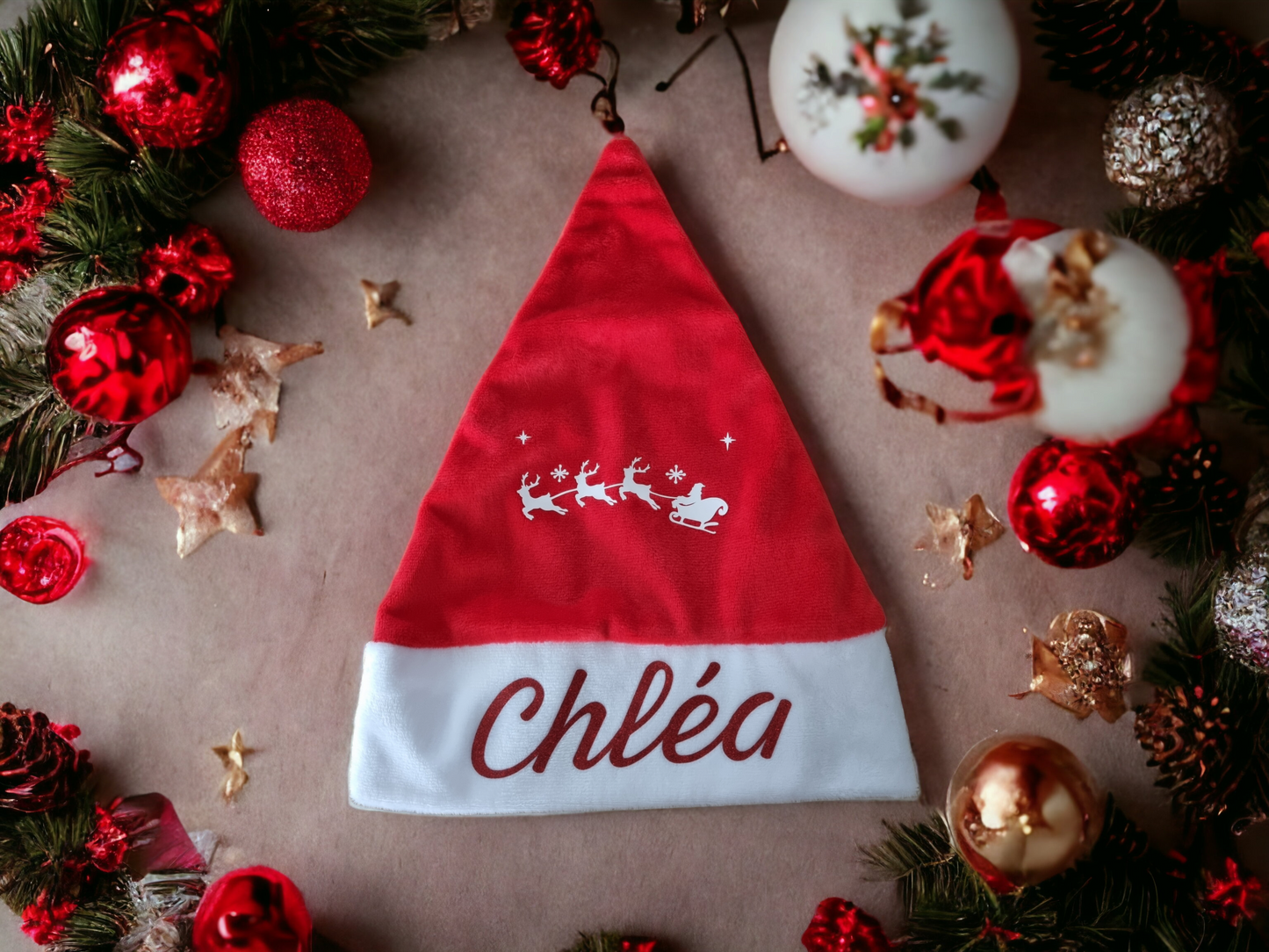 Bonnet de Noël personnalisé C.S.Créatif