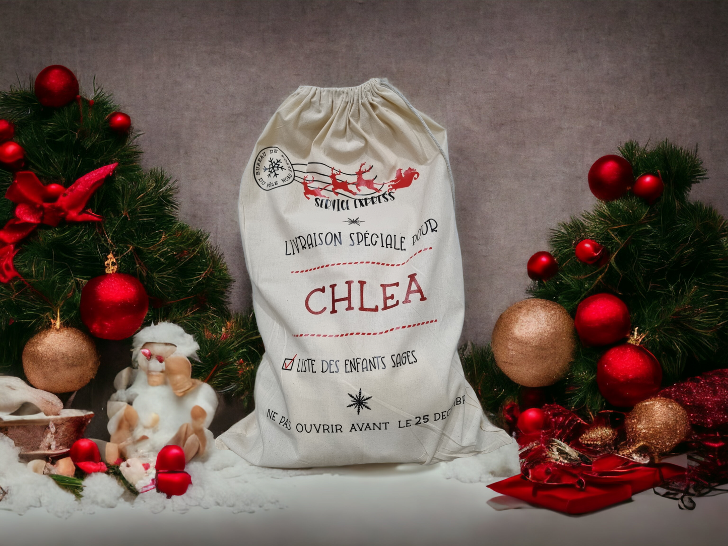 Hotte personnalisé de Noël C.S.Créatif