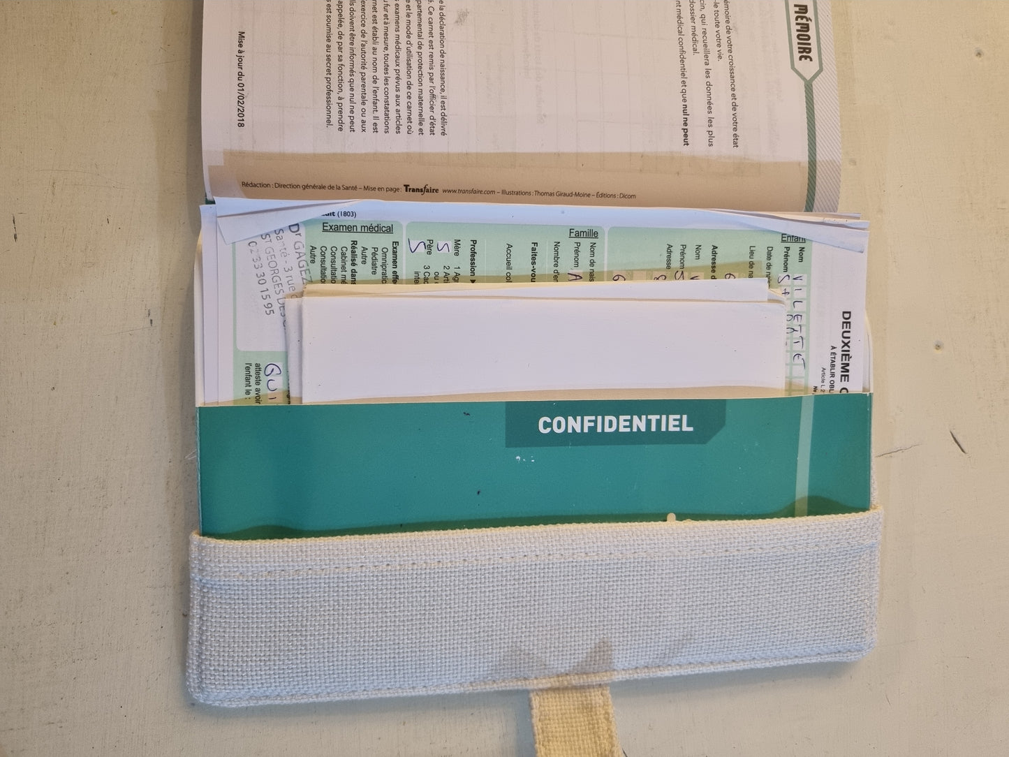 Protége carnet de santé