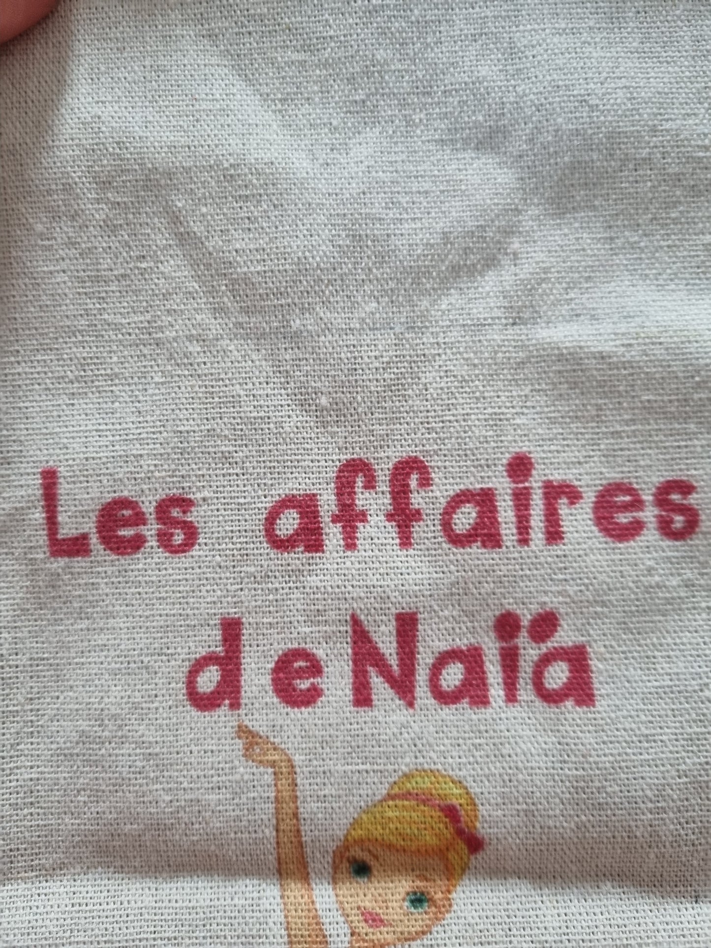 Sac personnalisé prénom "Naia"