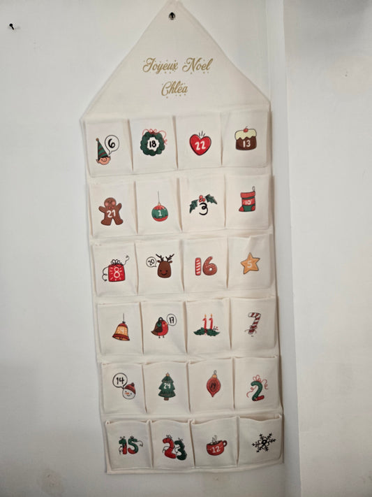 Calendrier de l'avent personnalisé